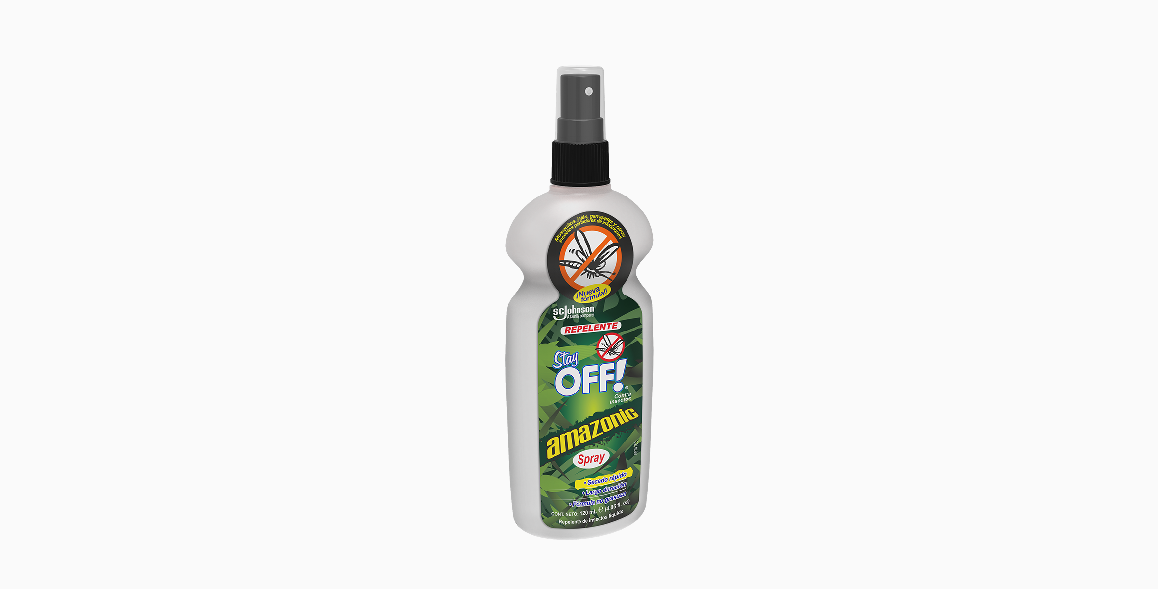 Stay OFF!® Amazonic Repelente de insectos con atomizador 120 mL